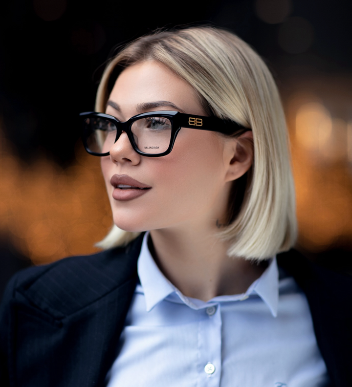 Balenciaga BB0274O Cat Eye Frames in Black