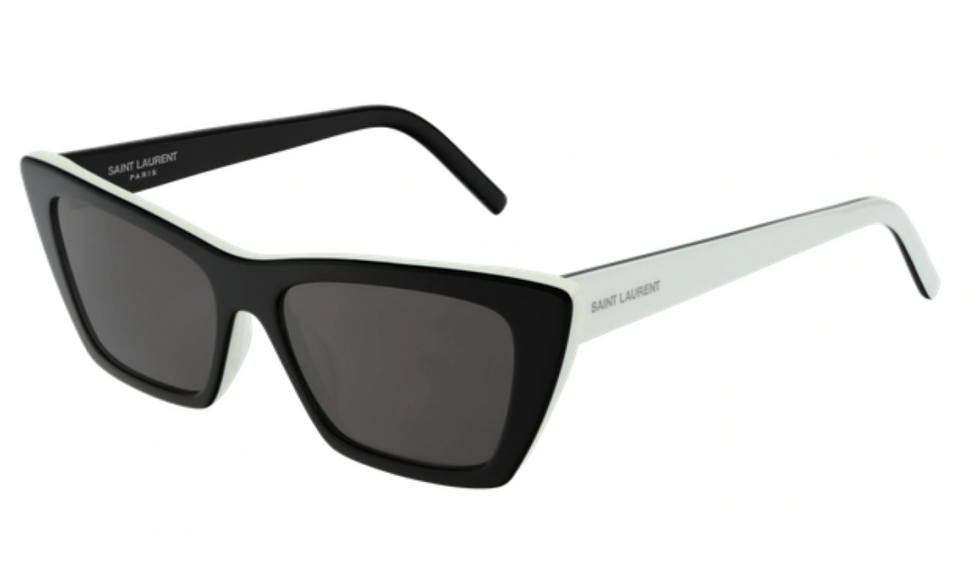 Saint Laurent SL276 Mica Cat Eye Sunglasses in Black White