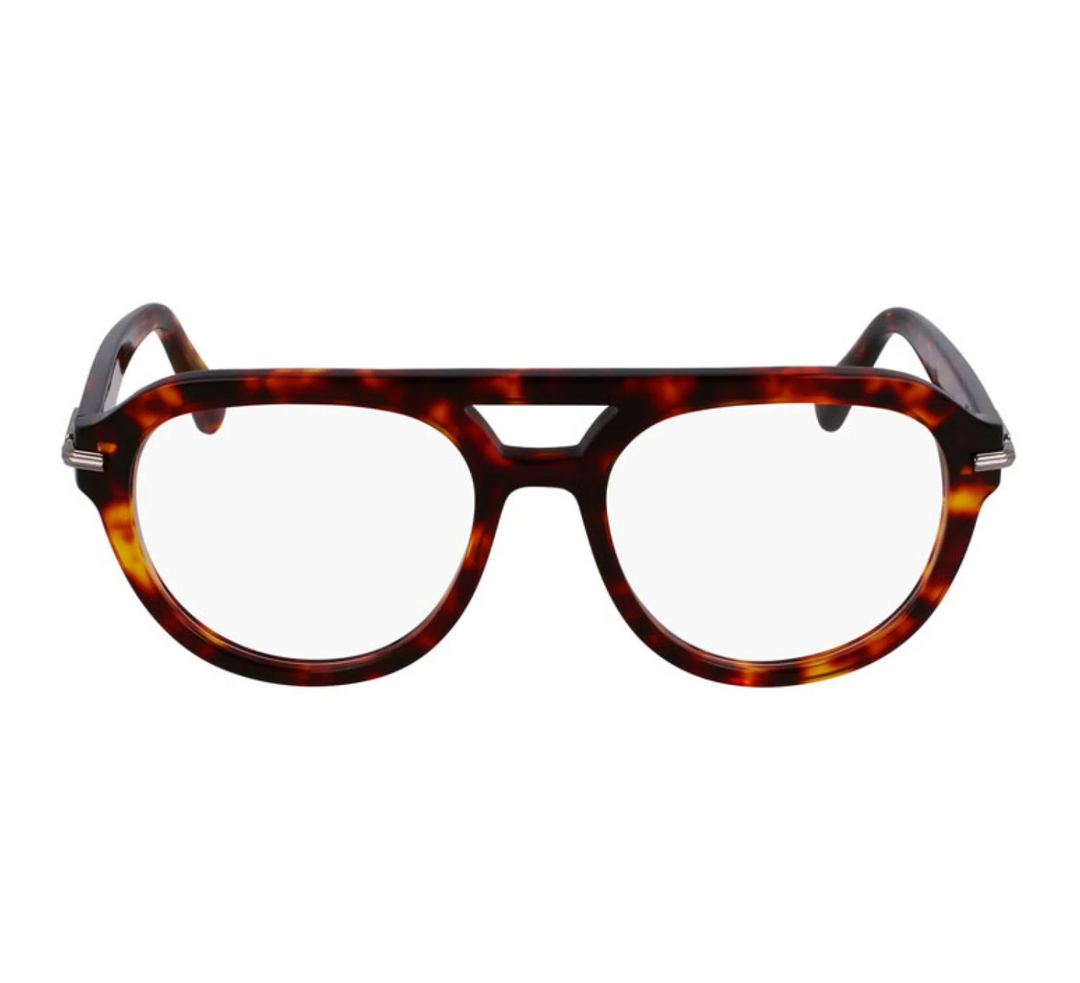 Salvatore Ferragamo SF3016 Havana Pilot Eyeglasses Frames