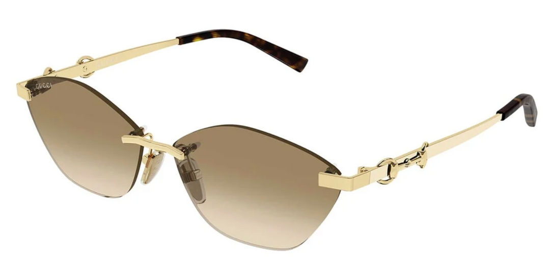 Gucci GG1220S Gafas de sol de aviador con monograma verde