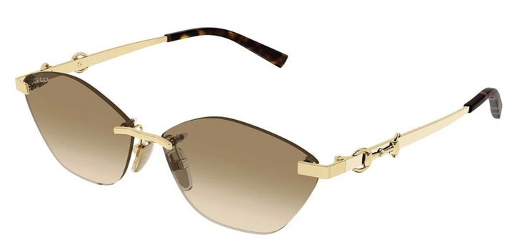 Gucci GG1220S Gafas de sol de aviador con monograma verde