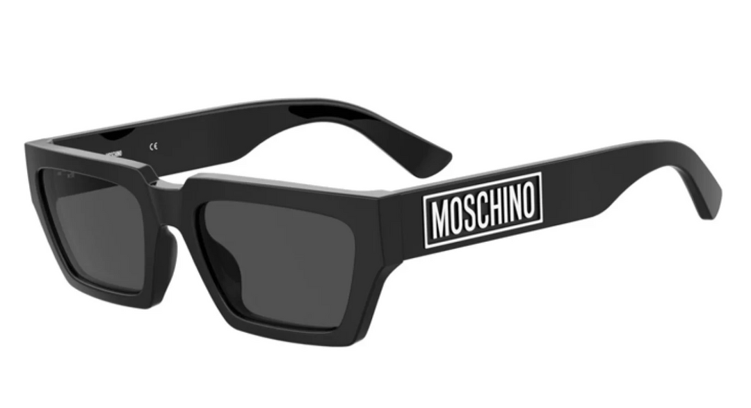 Moschino MOS166/S Black Rectangular Sunglasses