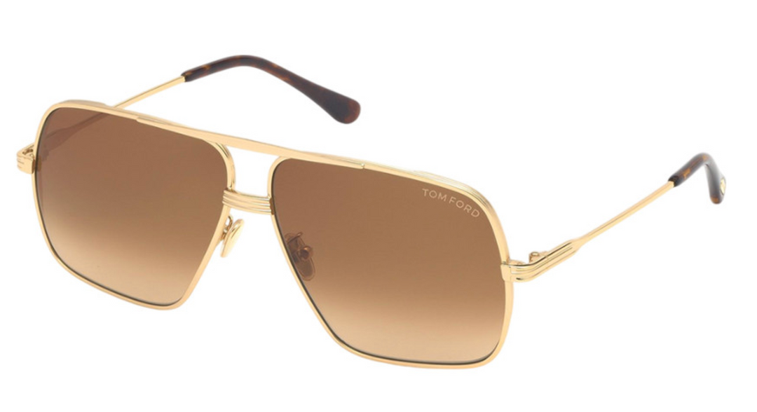 Tom Ford Frankie FT0735-H Gold Aviator Sunglasses