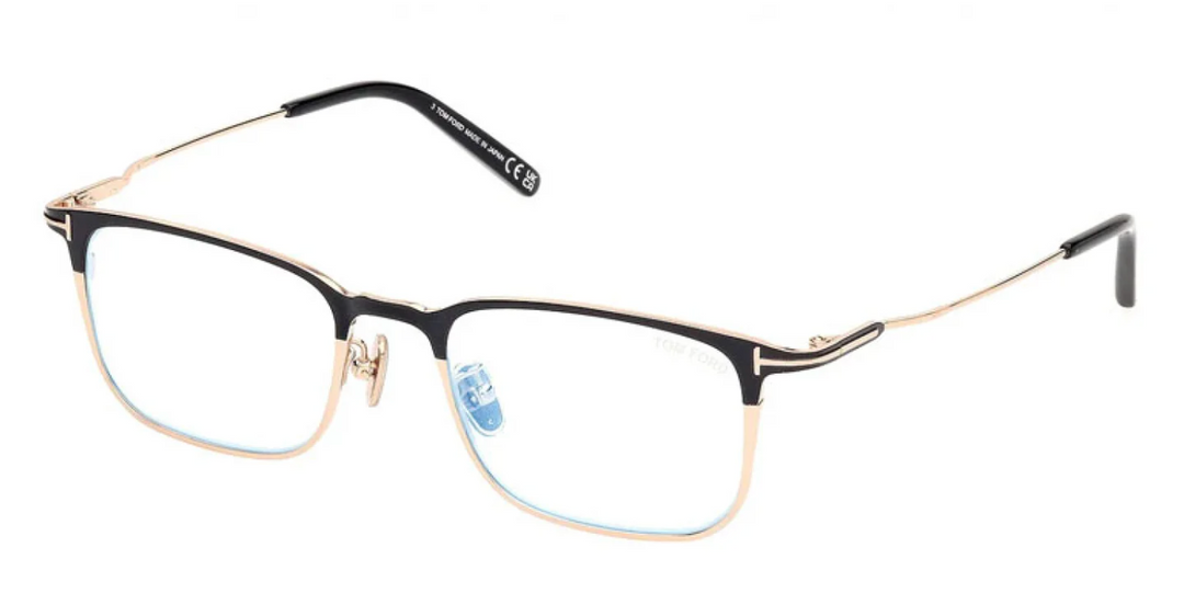 FT5929-D-B Black Gold Bluelight Frames