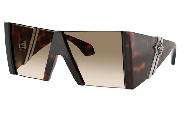 VE4515 Havana Brown Oversized Mask Sunglasses