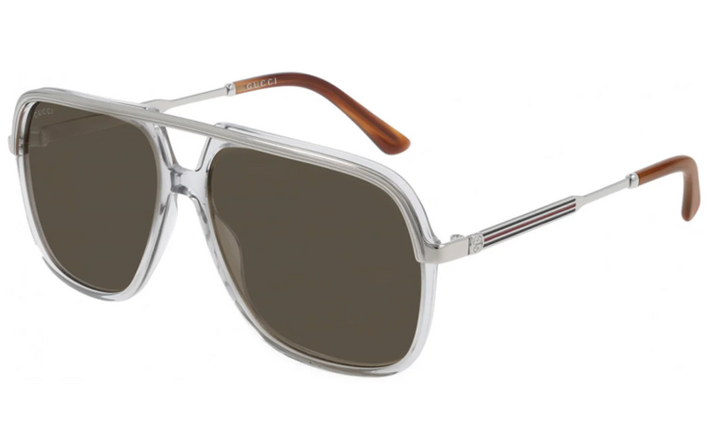 Gafas de sol de aviador Gucci GG0200S en transparente