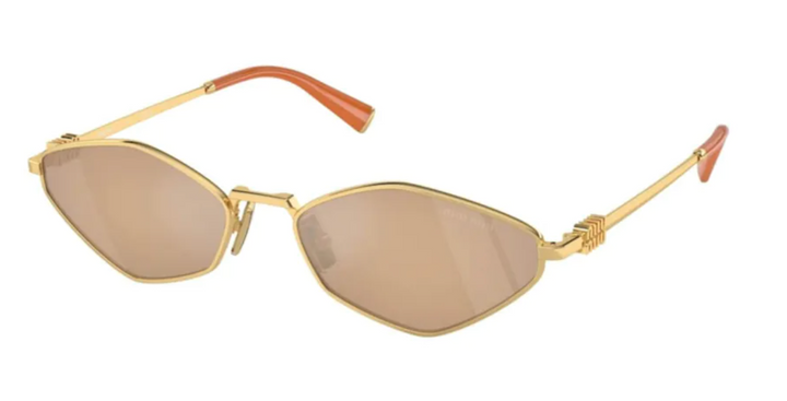 Miu Miu MU56ZS Sunglasses in Gold Mirror