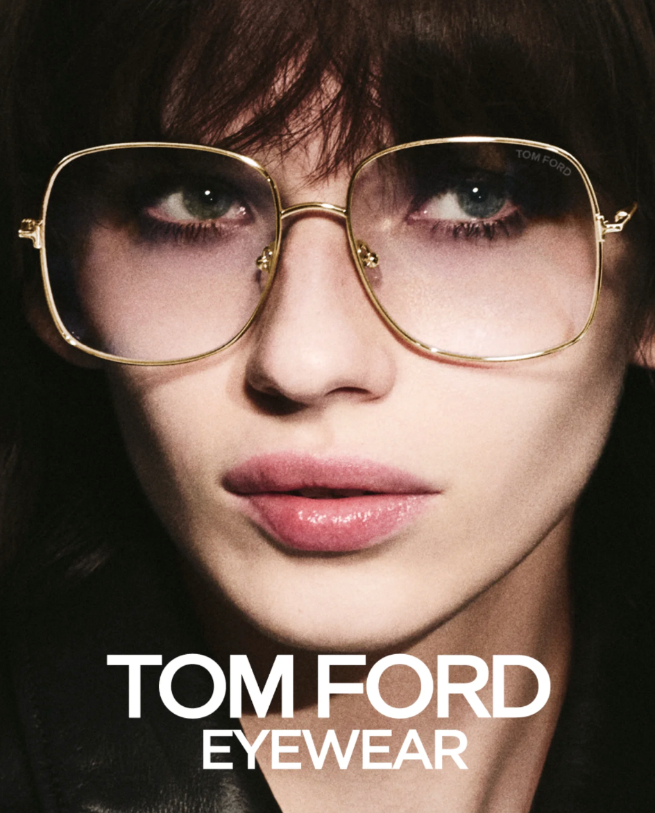 Tom Ford FT6048-B Gold Oversized Bluelight Frames