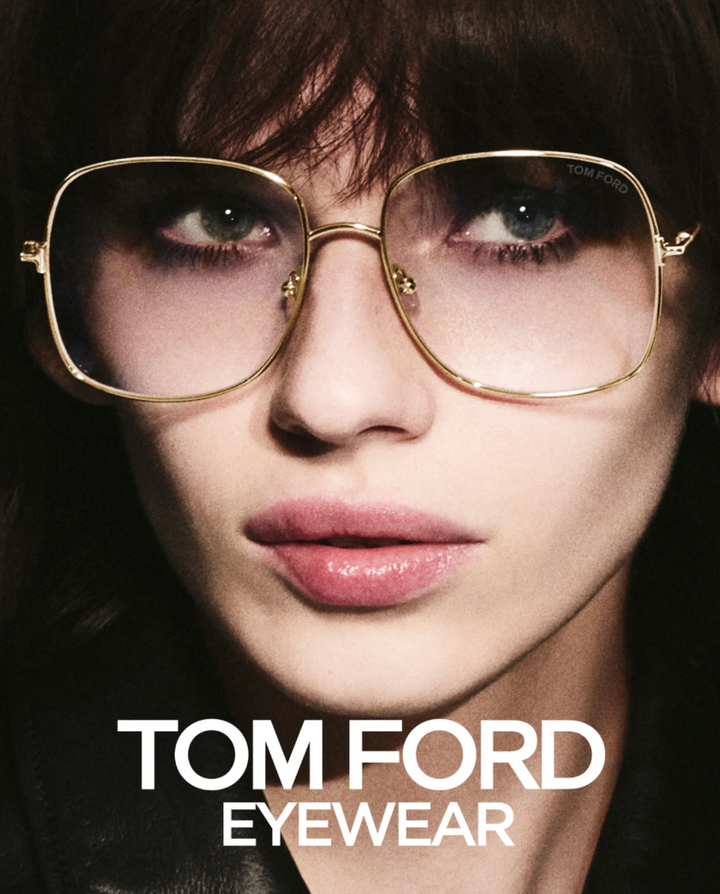 Tom Ford FT6048-B Gold Oversized Bluelight Frames