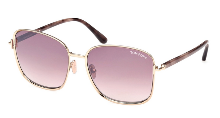Tom Ford Fern FT1029 Sunglasses in Rose Gold Pink