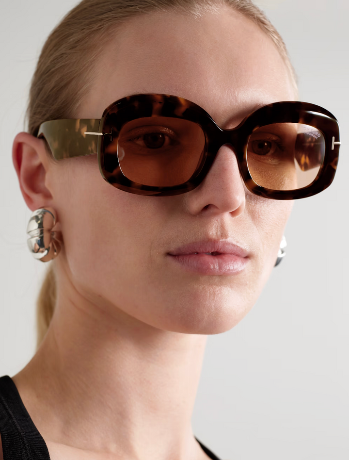 Tom Ford Carmen FT1219 Sunglasses in Havana Red