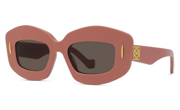 Loewe LW40114F Anagram Sunglasses in Dusty Pink