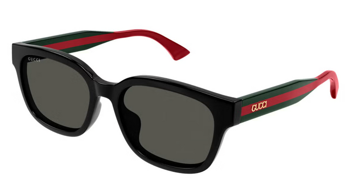 Gucci GG1872SK Black Striped Temple Sunglasses