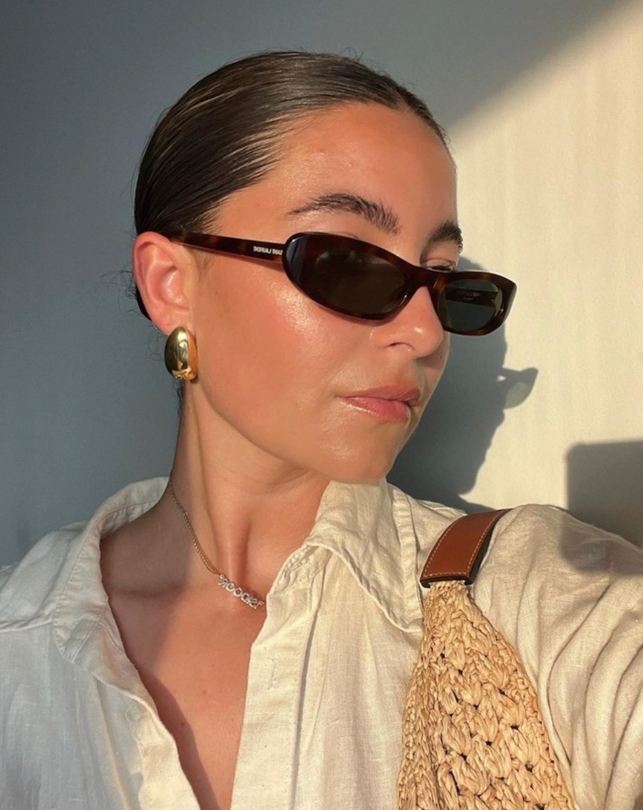 Saint Laurent Shade SL557 Sunglasses in Havana Brown