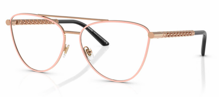 Versace VE1296 Pastel Pink Pilot Metal Frames