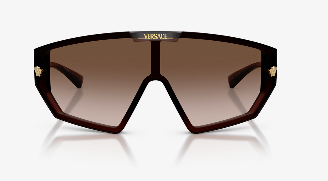 Versace VE4461 2 Lens Shield Sunglasses in Brown