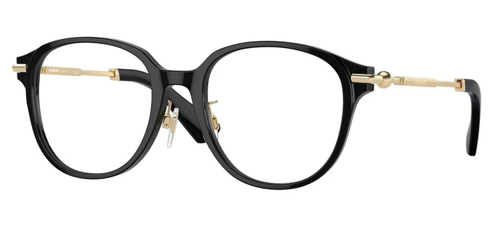 Burberry BE2412D Black Rounded Unisex Frames