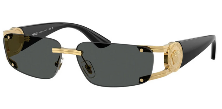 Versace VE2291 Medusa Sunglasses in Black Gold
