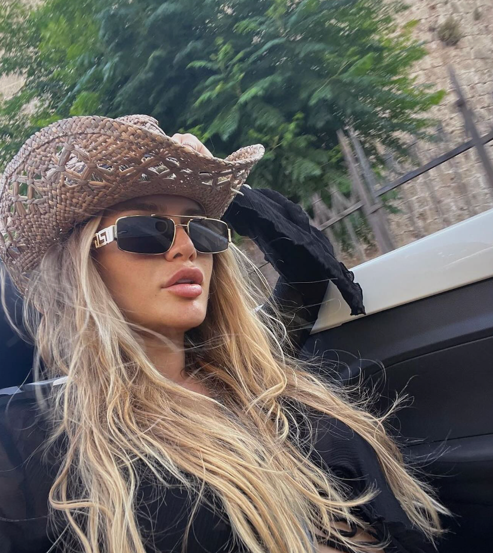 Versace VE2257 Slim Aviator Sunglasses in Gold Green