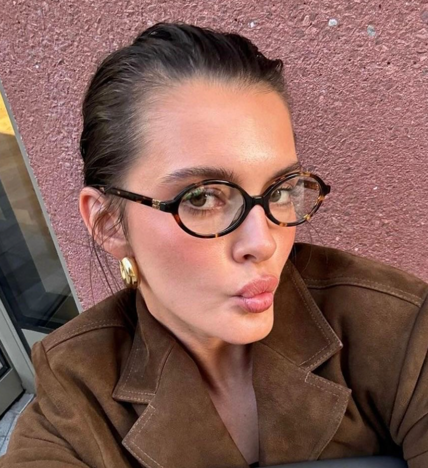 Miu Miu MU01XV Black Gold Oval Frames