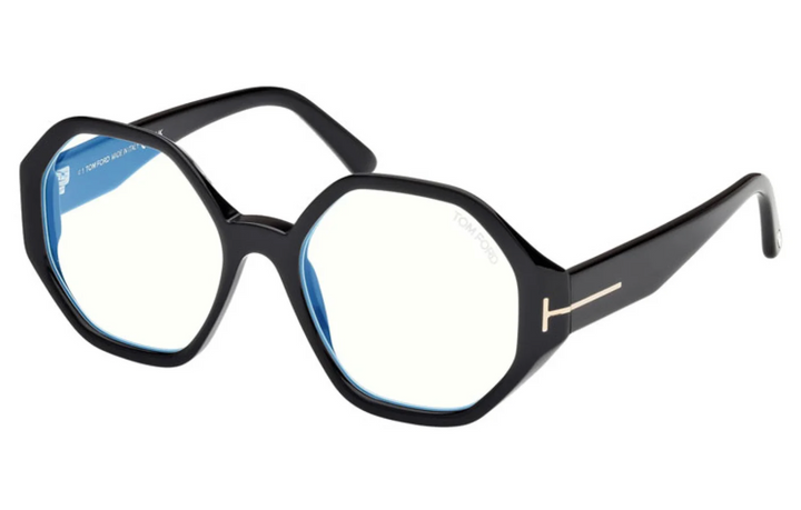 Tom Ford FT5967-B Black Round Bluelight Frames