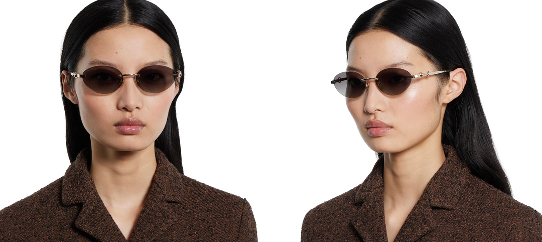 Gucci GG1220S Gafas de sol de aviador con monograma verde