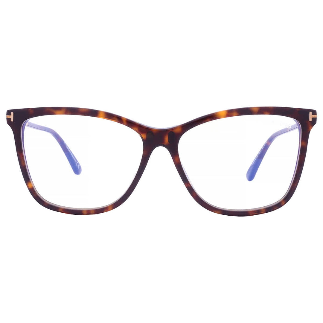 Tom Ford FT5824-B Clip On Cat Eye Sunglasses in Brown