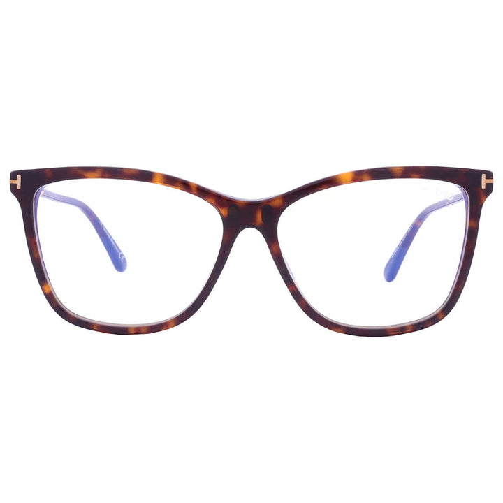 Tom Ford FT5824-B Clip On Cat Eye Sunglasses in Brown