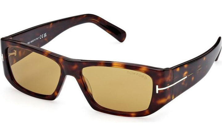Tom Ford FT0986 Andres Sunglasses in Havana Yellow