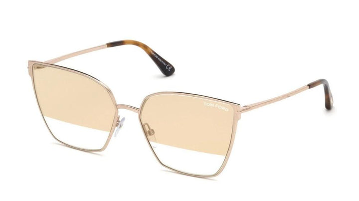 Tom Ford Helena FT0653 Mirrored Cat Eye Sunglasses in Gold