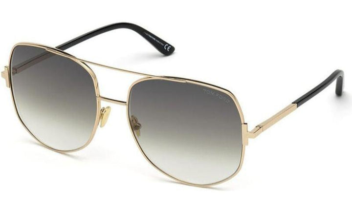 Tom Ford Lennox FT0783 Aviator Sunglasses in Green Lens