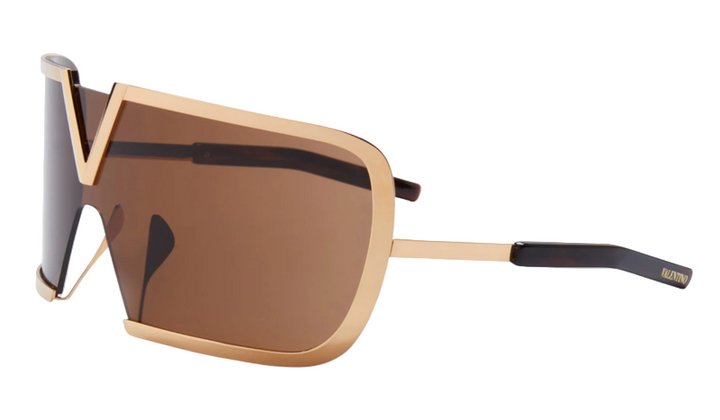 Valentino VLS120-D V-Romask Brown Mask Sunglasses