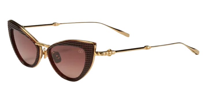 Valentino VLS102-C VIII Burgundy Cat Eye Sunglasses