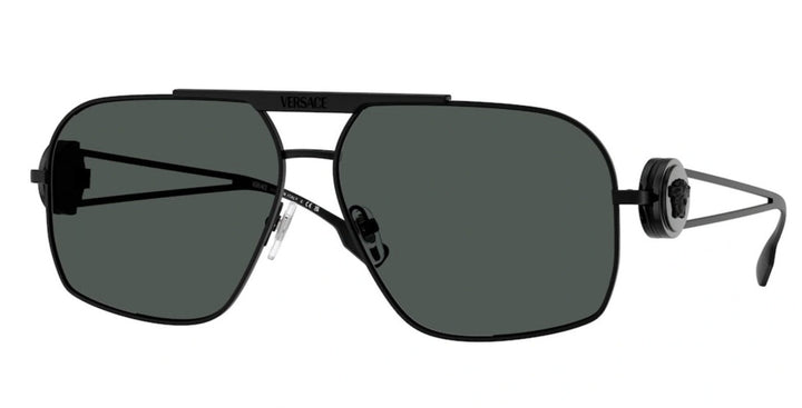 Versace VE2269 Black Medusa Aviator Sunglasses