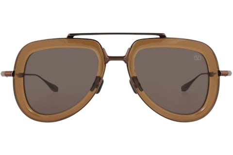 Valentino V-Lstory Nude Brown Aviator Sunglasses