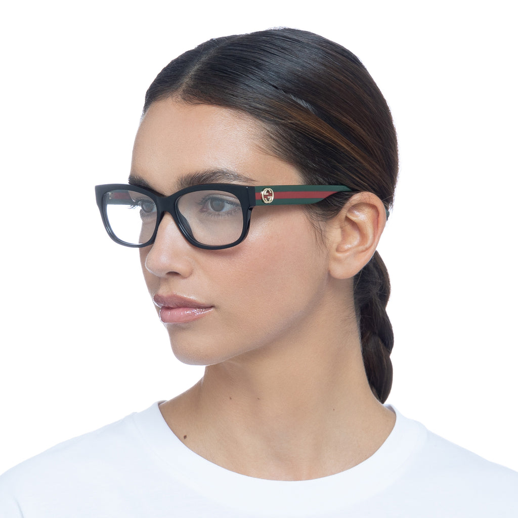 Gucci GG0278ON Black Striped Leg Frames