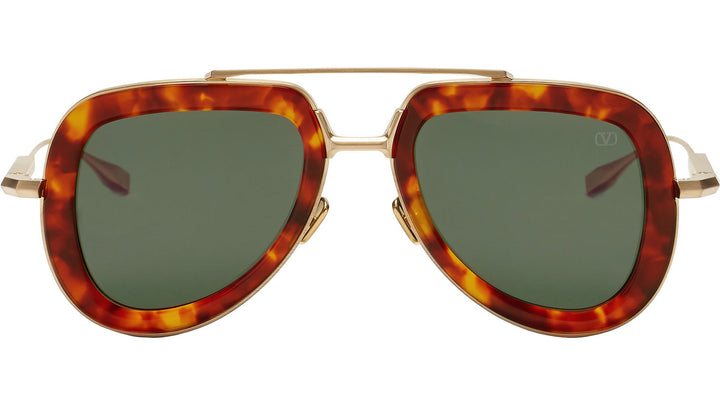 Valentino V-Lstory Brown Aviator Sunglasses