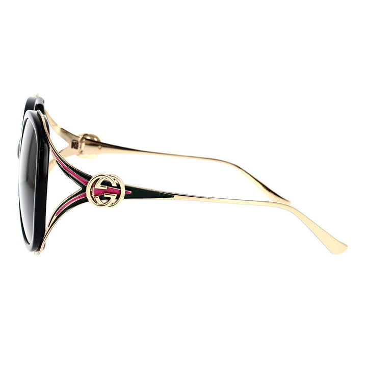 Gucci GG0226SK Oval Cutout Sunglasses in Black Pink