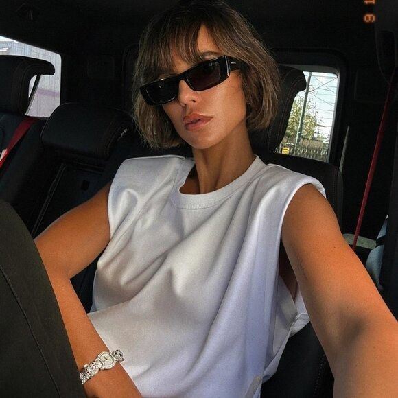 Saint Laurent SL553 Gafas de sol delgadas en negro