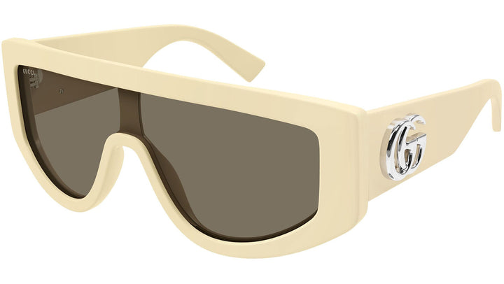 Gucci GG1257S Gafas de sol redondeadas con lentes marrones y rojos