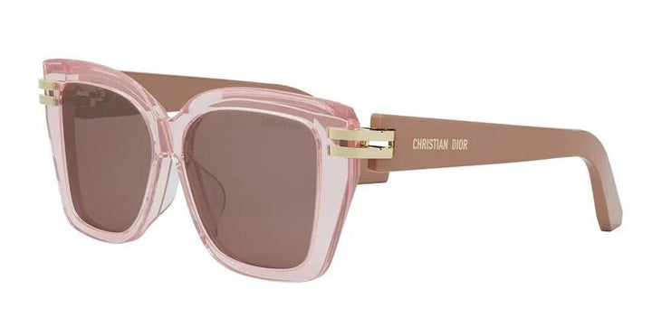 Dior CDior S1F Oversized Butterfly Sunglasses in Transparent Pink