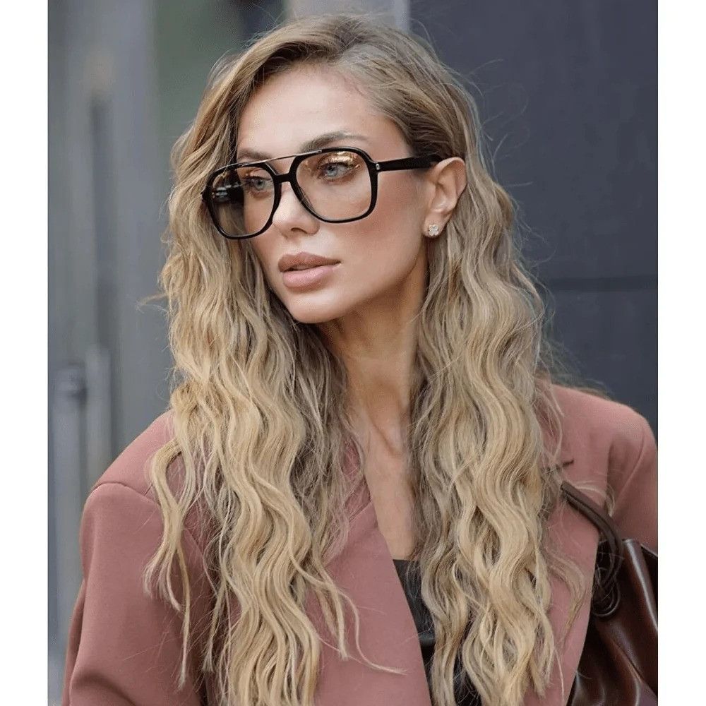 Saint Laurent SL545 Aviator Sunglasses in Black Yellow