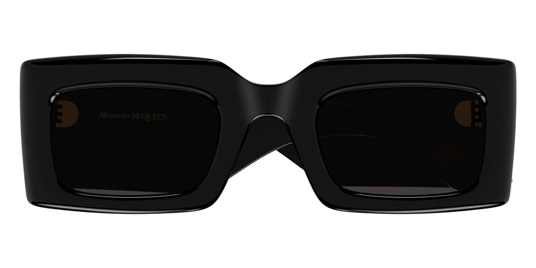 Alexander McQueen AM0433S Black Rectangular Sunglasses