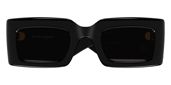 Alexander McQueen AM0433S Black Rectangular Sunglasses