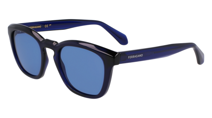 Salvatore Ferragamo SF225S gafas de sol azules sin montura