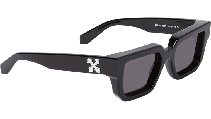 Off White black rectangular sunglasses with dark lenses
