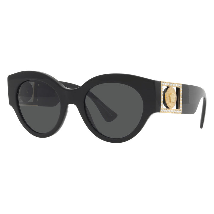 Versace Gafas de sol tipo ojo de gato VE4438B en negro