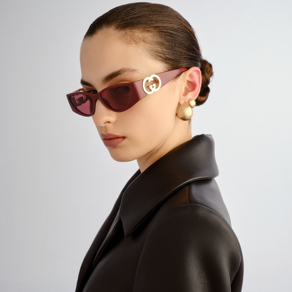Gucci GG1824S Cat Eye Sunglasses in Burgundy