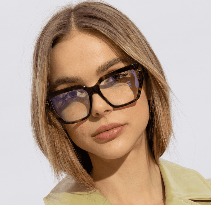 Tom Ford FT5951-B Oversized Havana Bluelight Frames