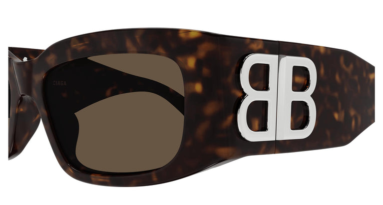 Balenciaga BB0360S Bossy Sunglasses in Havana Brown